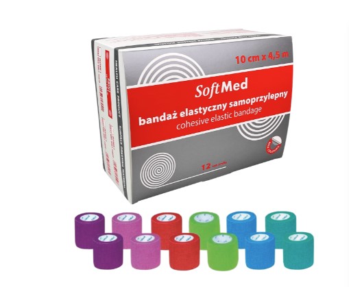 Opaska kohezyjna 15cm*4,5m 12szt SOLID II zestaw