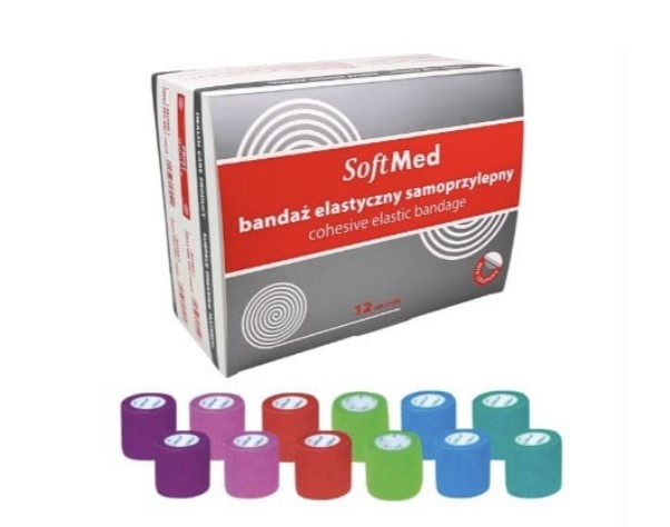 Opaska kohezyjna 15cm*4,5m 12szt SOLID II zestaw