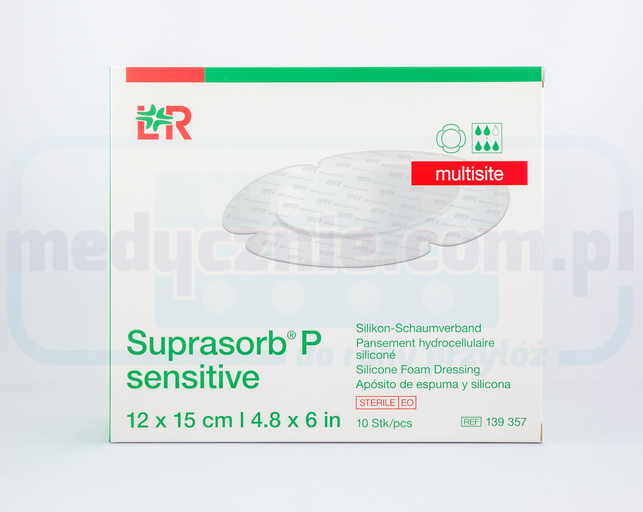 Suprasorb P sensitive 12*15 cm Multisite Border 1szt