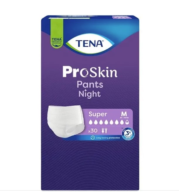 Pieluchomajtki TENA Pants ProSkin Super Night M 30szt