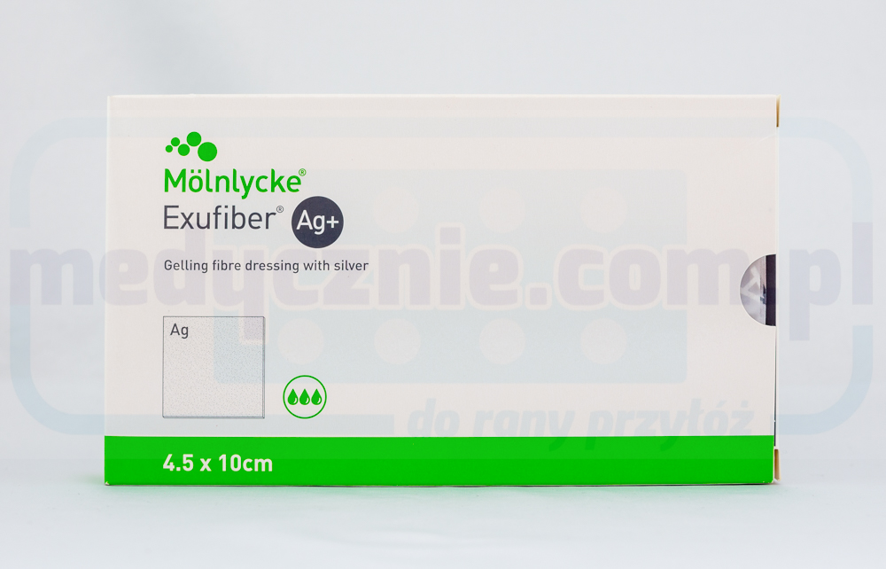 Exufiber Ag+ 4,5cm *10cm 1szt
