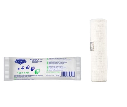 Opaska elastyczna 4 m*12cm 1szt Biomar