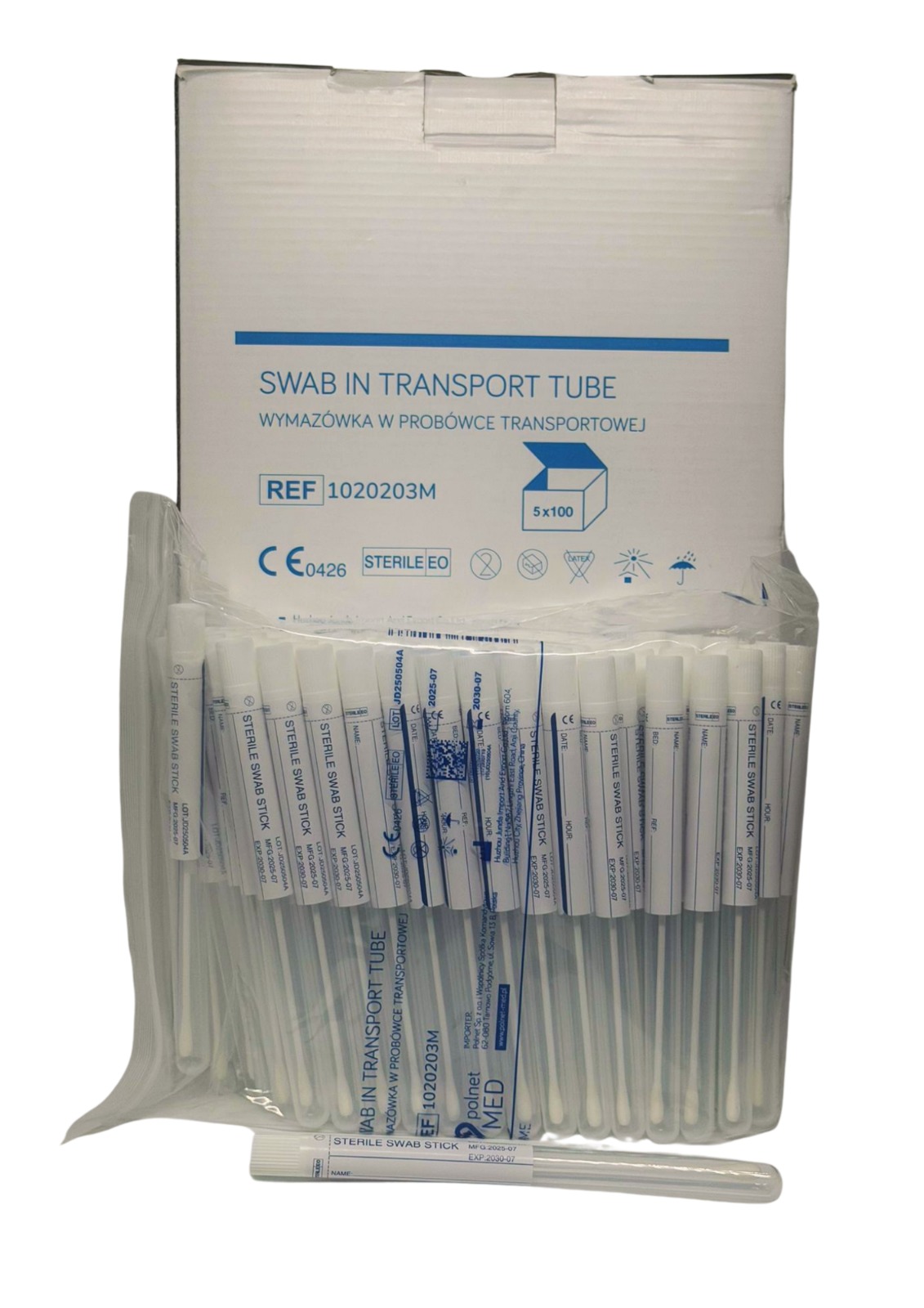 Pakiet z podłożem do wymazów jałowy 1szt