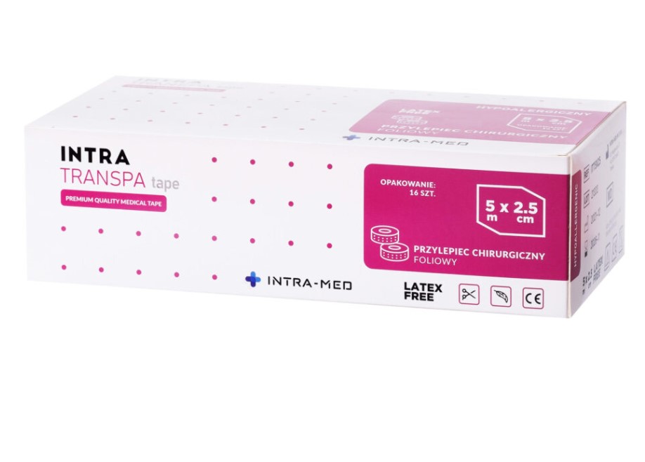 Plaster transparentny foliowy 2,5cm*5m