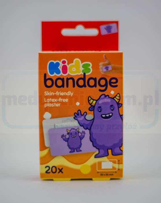 Plaster zestaw KIDS BANDAGE wodoodporne 20szt - obrazek 2