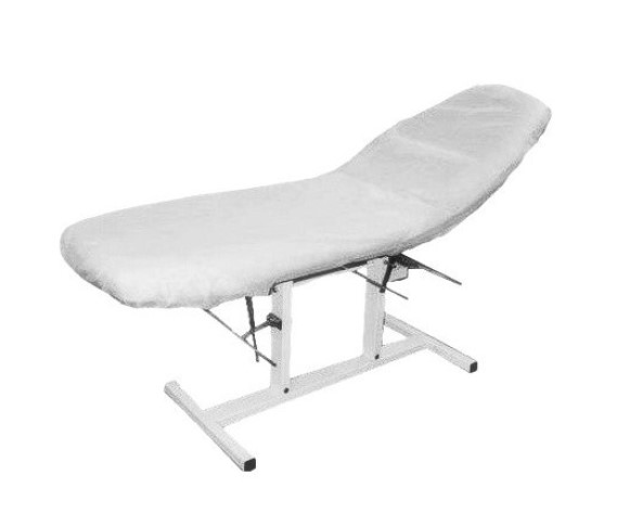 Prześcieradło j.u włóknina 25g 80x210cm 1szt białe z gumkami