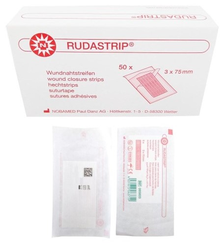 Rudastrip paski do zamykania ran 3mm* 75mm 5szt