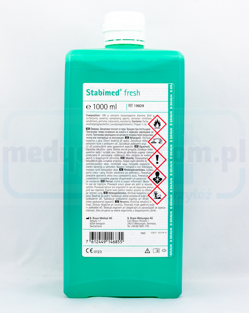 Stabimed Fresh 1L mycie i dezynfekcja narzędzi (działanie jak np. Enzymex, Viruton Extra, Forte)