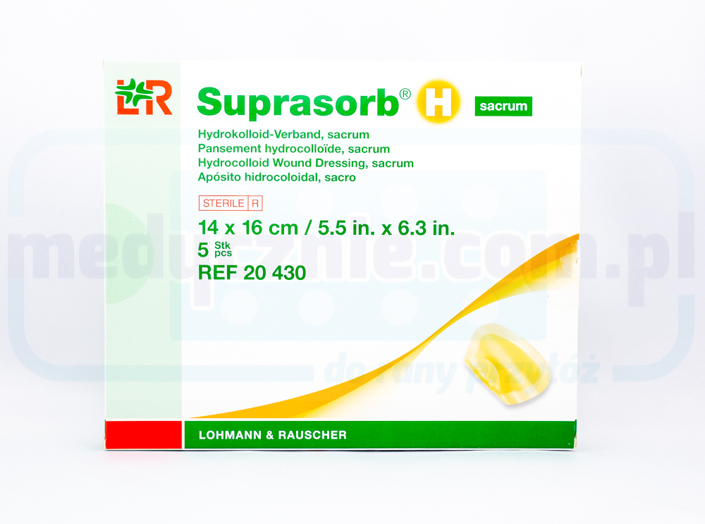 Suprasorb H SAMOPRZYLEPNY SACRUM 14*16cm opatrunek hydrokoloidowy 1szt