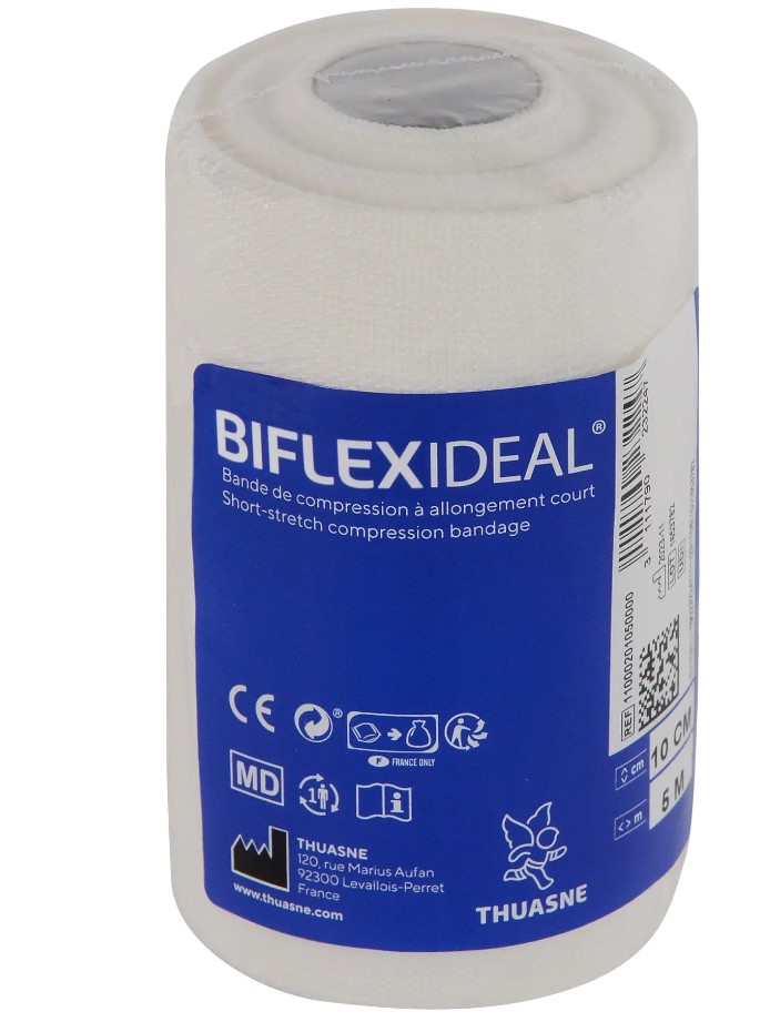 Bandaż Biflexideal 10cm* 5m biały 1 szt REF 11000201050000