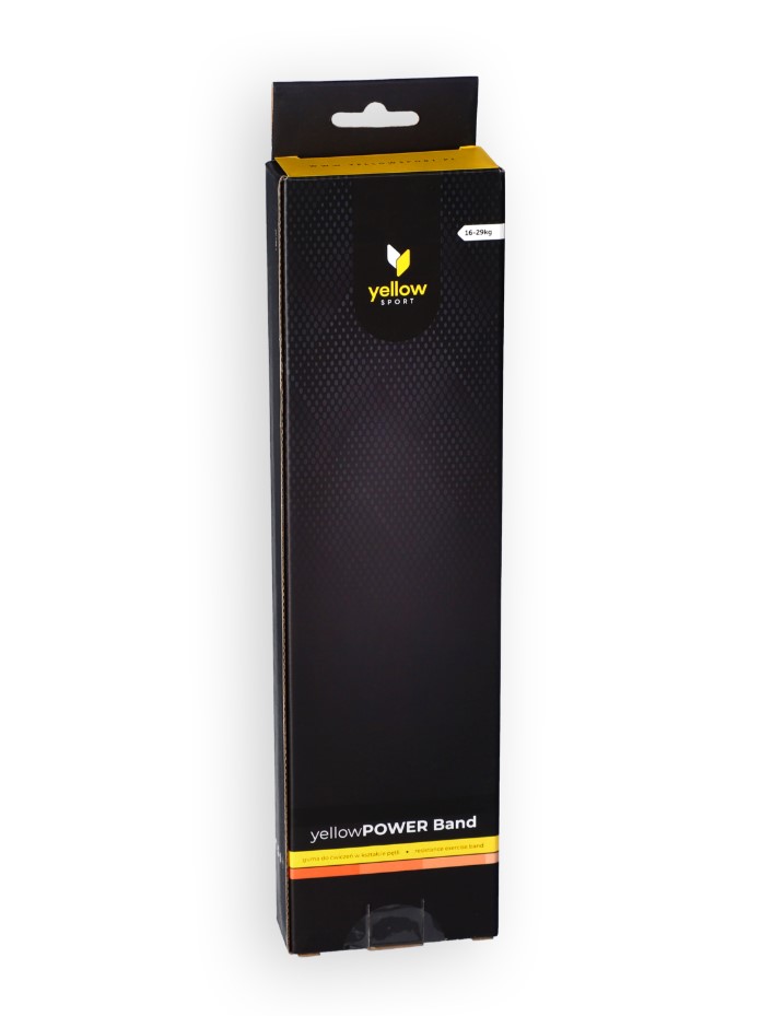 Guma do ćwiczeń yellowPOWER Band pomarańczowa opór 16-29 kg - obrazek 2