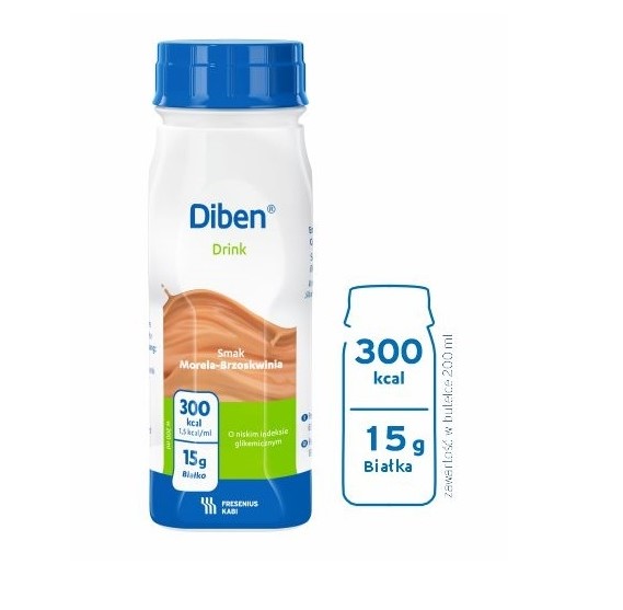 Fresenius Diben Drink 200ml morela-brzoskwinia - obrazek 2