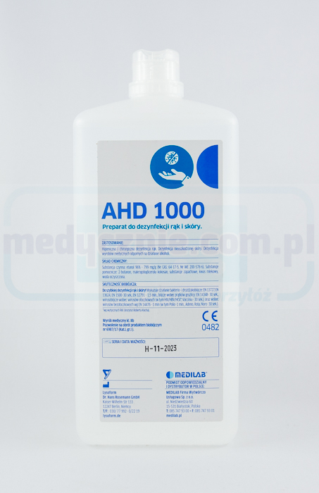 AHD 1000 1L dezynfekcja rąk i skóry