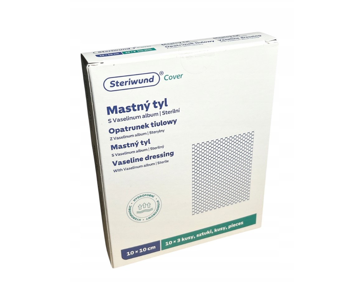 Mastny tyl 10* 10cm 1szt opatrunek wazelinowy