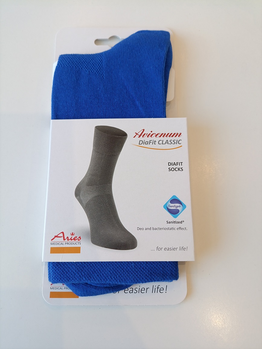 Skarpety dla diabetyków Avicenum DiaFit CLASSIC rozm. 39-42 para 5050 niebieskie
