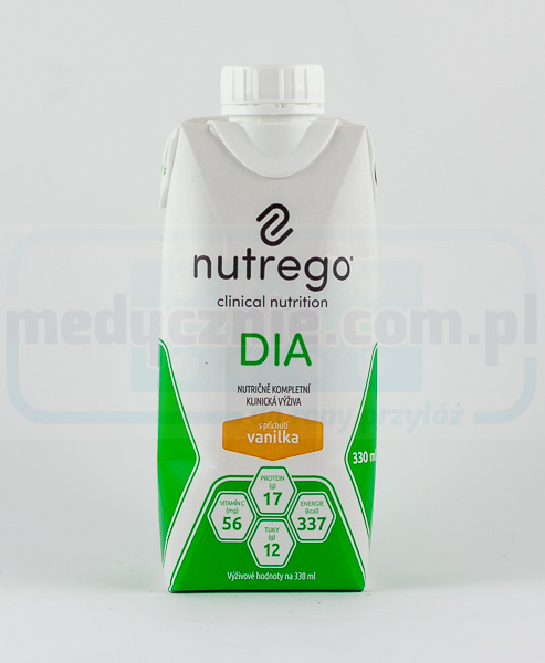 Nutrego DIA 12x330 ml Waniliowy dieta dla pacjentów z cukrzycą