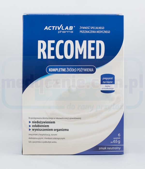 RecoMed koktail odżywczy 6x65g neutralny