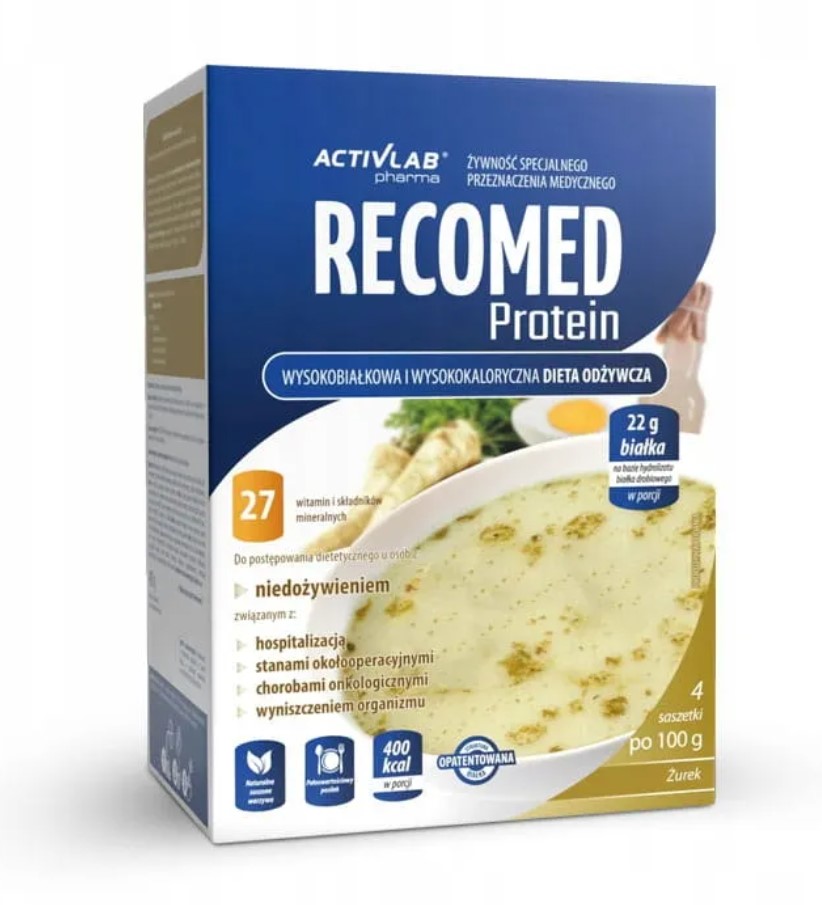 Recomed Protein 4x100g krem żurek