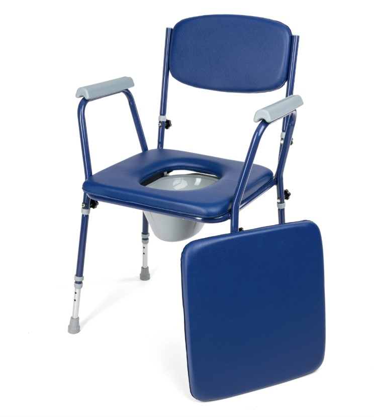 Krzesło toaletowe tapicerowane BLUE-TIM - obrazek 2