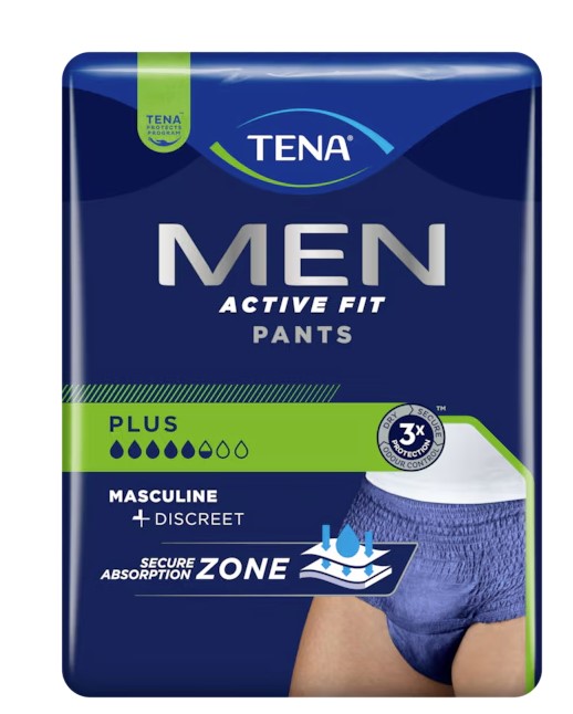 Majtki TENA Men Pants Plus Blue L/XL 8szt