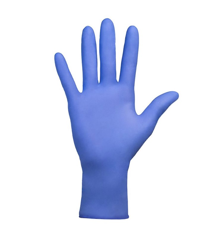 Rękawice niebieskie M 100szt nitrylowe bezpudrowe PROTECT line