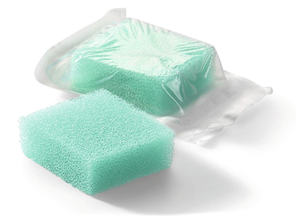 Ligasano green steril 5 x 5 x 2 cm 1szt gąbka do oczyszczania ran