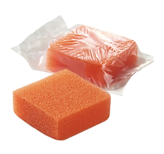 Ligasano orange steril 5 x 5 x 2 cm 1szt gąbka do oczyszczania ran
