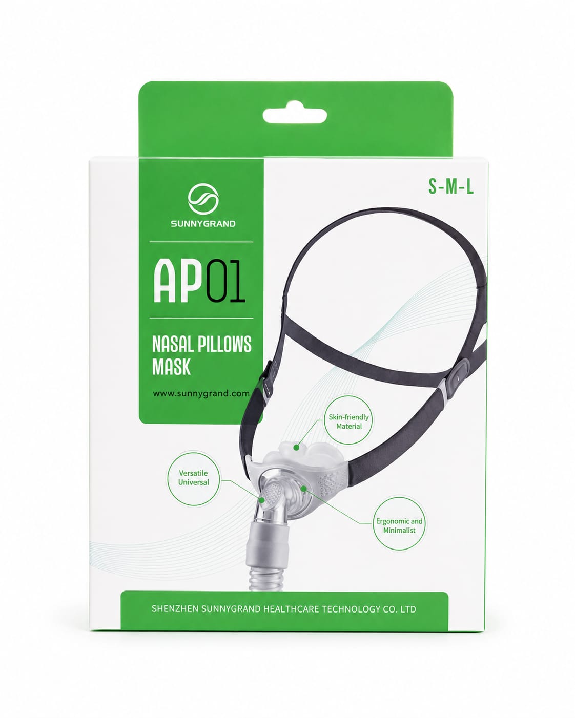 Maska nosowa z poduszkami AP01 S-M-L