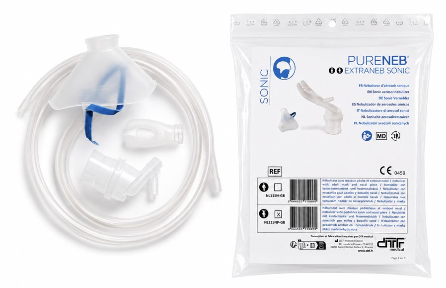 Zestaw do nebulizacji do inhalatora AEROSONIC+ NL11SNP-GB dla dzieci