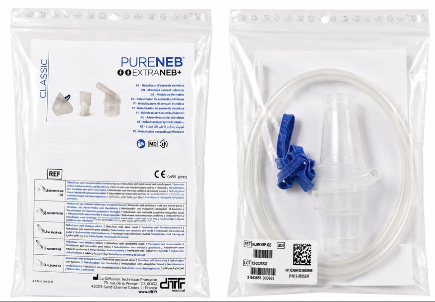Zestaw do nebulizacji do inhalatora AEROLIGHT NL9MXBP-GB dla dzieci