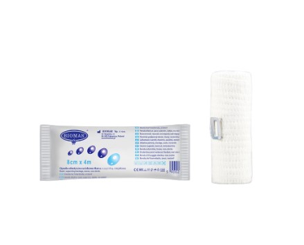 Opaska elastyczna 4 m*8cm 1szt Biomar