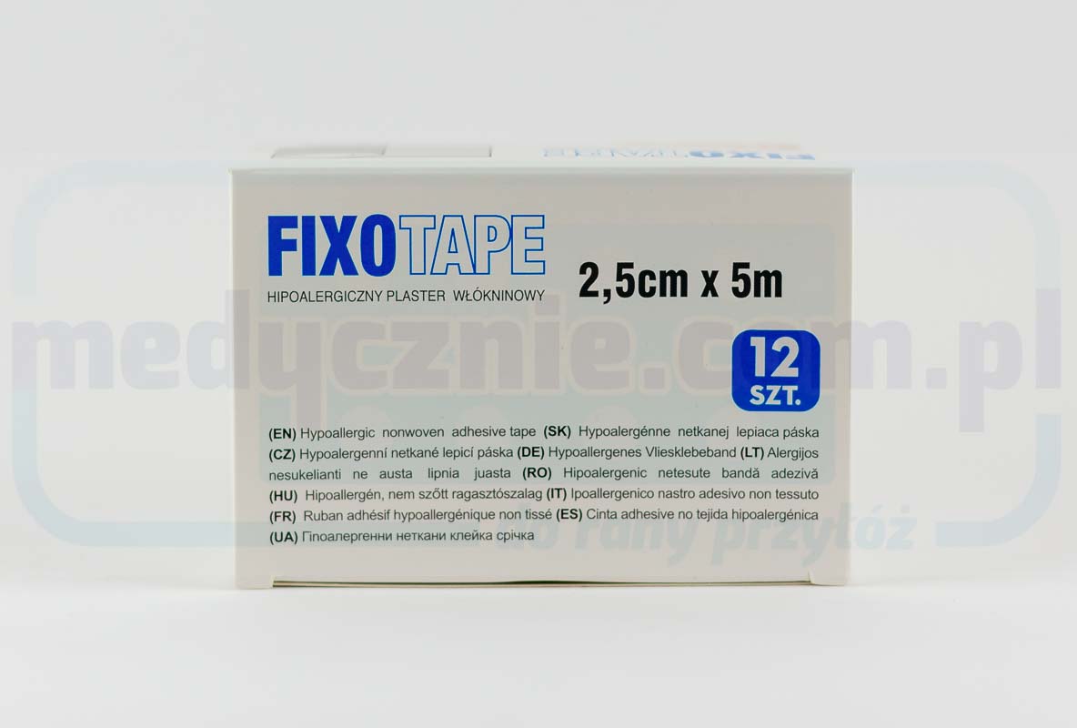 Plaster hypoal. włókninowy FIXOTAPE 2,5cm*5m 1szt - obrazek 2
