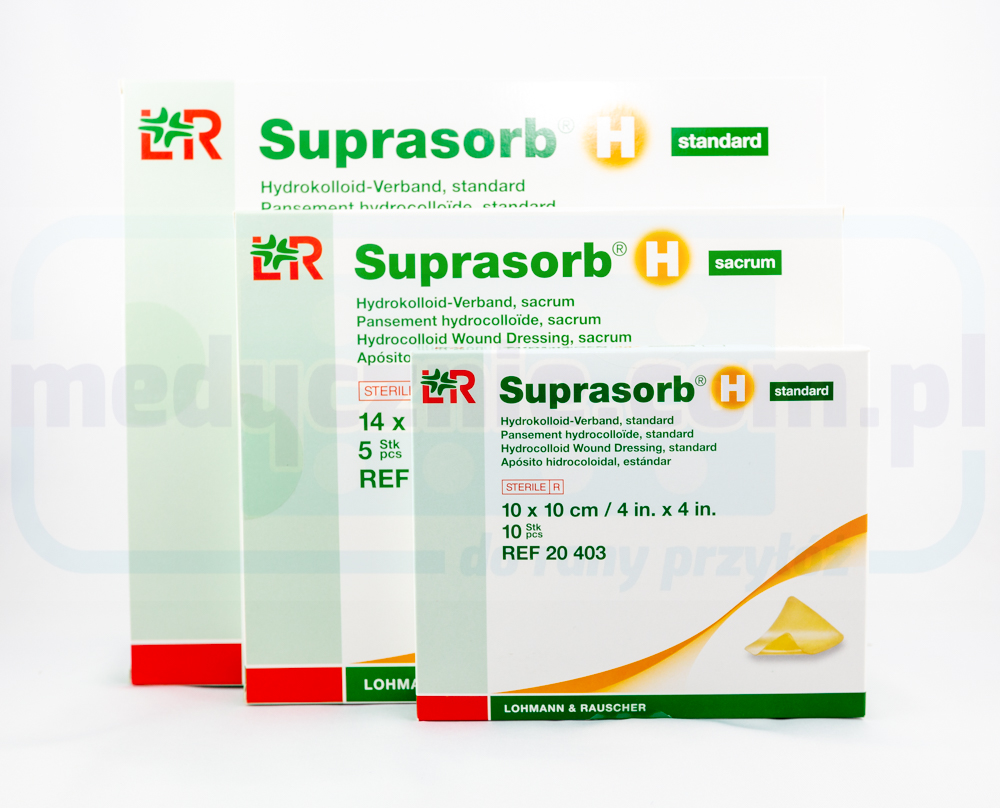 Suprasorb H SAMOPRZYLEPNY 15*15cm STANDARD opatrunek hydrokoloidowy 1szt