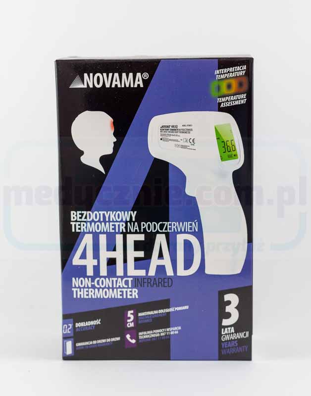 Termometr bezdotykowy NOVAMA 4HEAD HTD8813