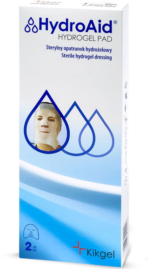 HydroAid - maska na na twarz 1szt sterylny opatrunek hydrożelowy