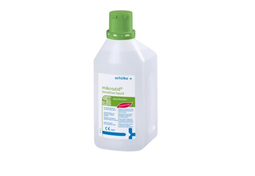 Mikrozid sensitive liquid 1L bezalkoholowy preparat do szybkiej dezynfekcji powierzchni, sprzętów i wyposażenia medycznego