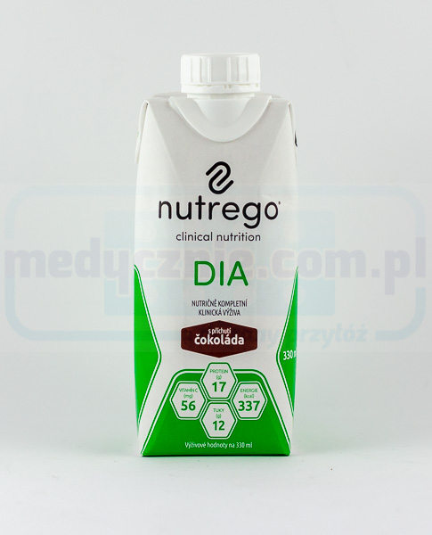 Nutrego DIA 12x330 ml Czekoladowy dieta dla pacjentów z cukrzycą