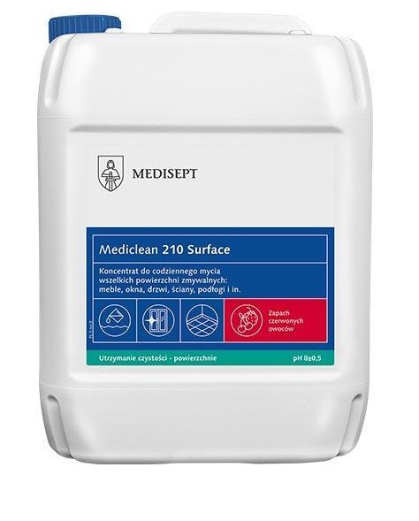 Mediclean 210 5L Surface czerwone owoce do mycia wszelkich powierzchni zmywalnych
