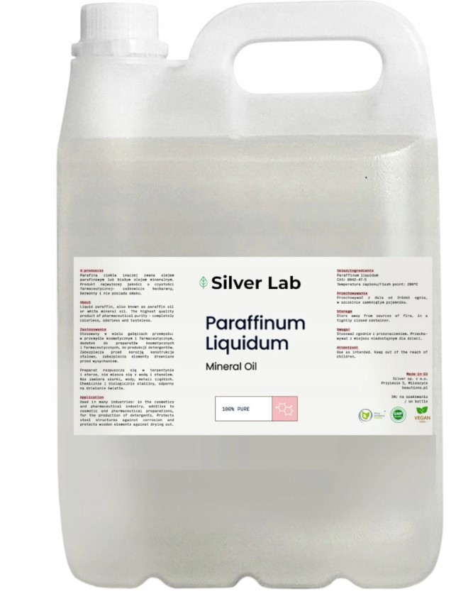 Olej parafinowy ciekły 5L Silver Lab Paraffinum Liquidum
