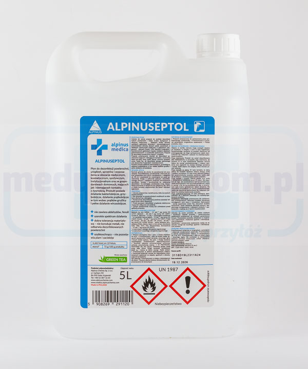 Alpinuseptol Green Tea 5L płyn do dezynfekcji powierzchni
