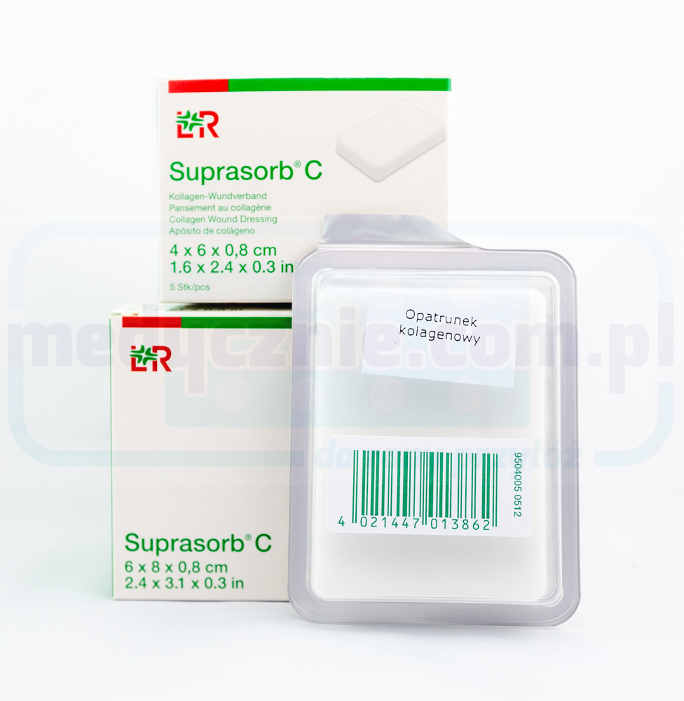Suprasorb C 6x8x0,8cm 1szt - obrazek 2