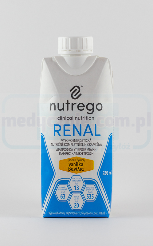 Nutrego Renal 330 ml waniliowy hiperkaloryczna o obniżonej zawartości elektrolitów 1szt