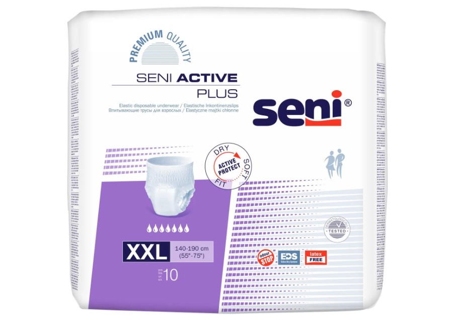 Majtki chłonne Seni Active Plus 2X- LARGE 10szt