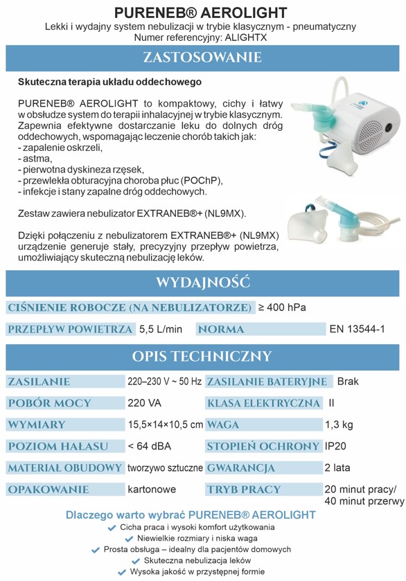 Nebulizator pneumatyczny AEROLIGHT - obrazek 3