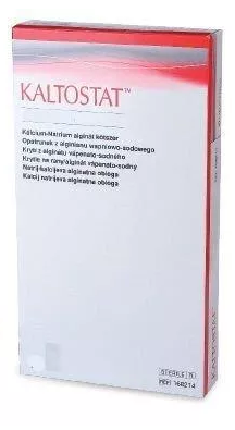 Kaltostat 7,5*12cm opatrunek alginianowy na rany przewlekłe 1szt - obrazek 2