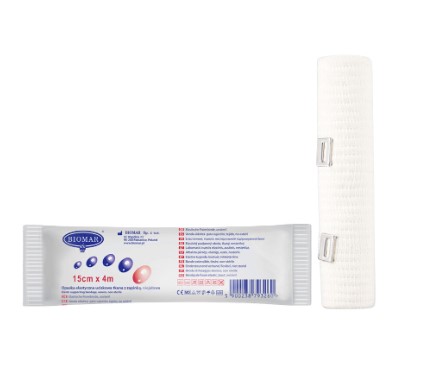 Opaska elastyczna 4 m*15cm 1szt Biomar