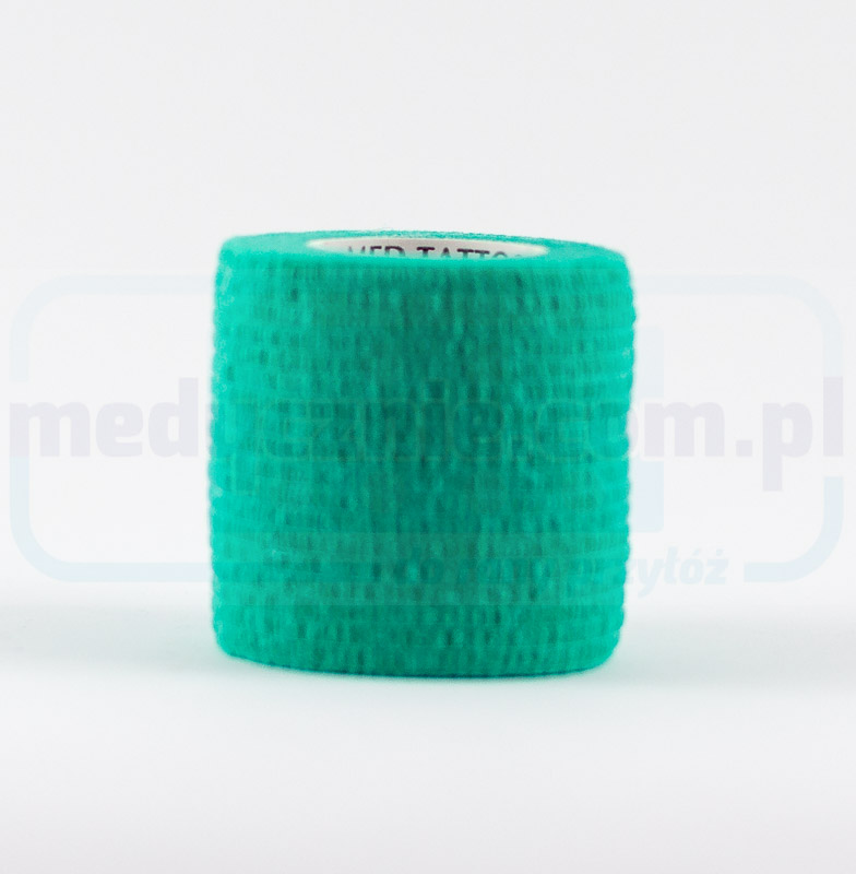 Opaska kohezyjna 5cm*4,5m 1szt zielona elastyczna, samoprzylepna