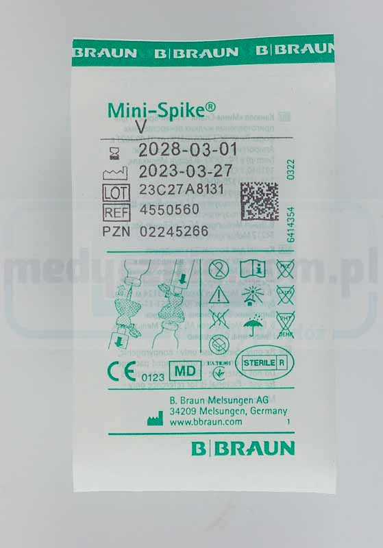 Przyrząd do pobierania i wstrzykiwania leków MINI-SPIKE V Braun - obrazek 2