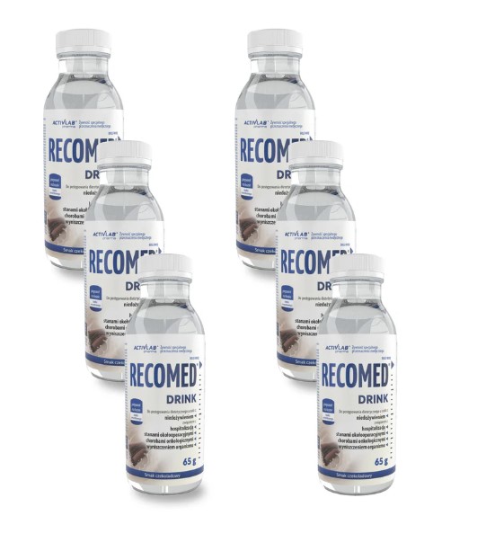 RecoMed Drink 6x65g butelka czekolada