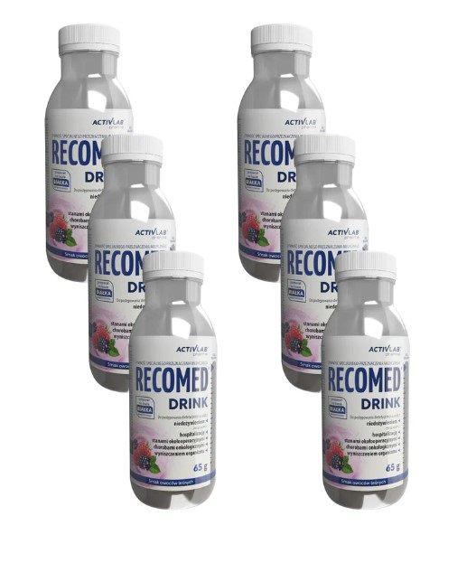 RecoMed Drink 6x65g butelka owoce leśne